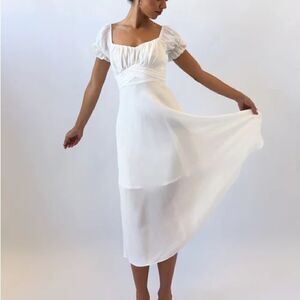 NWT Saints + Secrets Sophia Off Shoulder Midi Dress Sz S/M